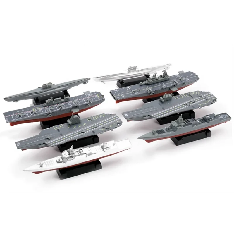 4D 8 Styles Battleship Assembly Puzzle Model Submarine Destroyer Aircraft Carrier Militray Toy Boat