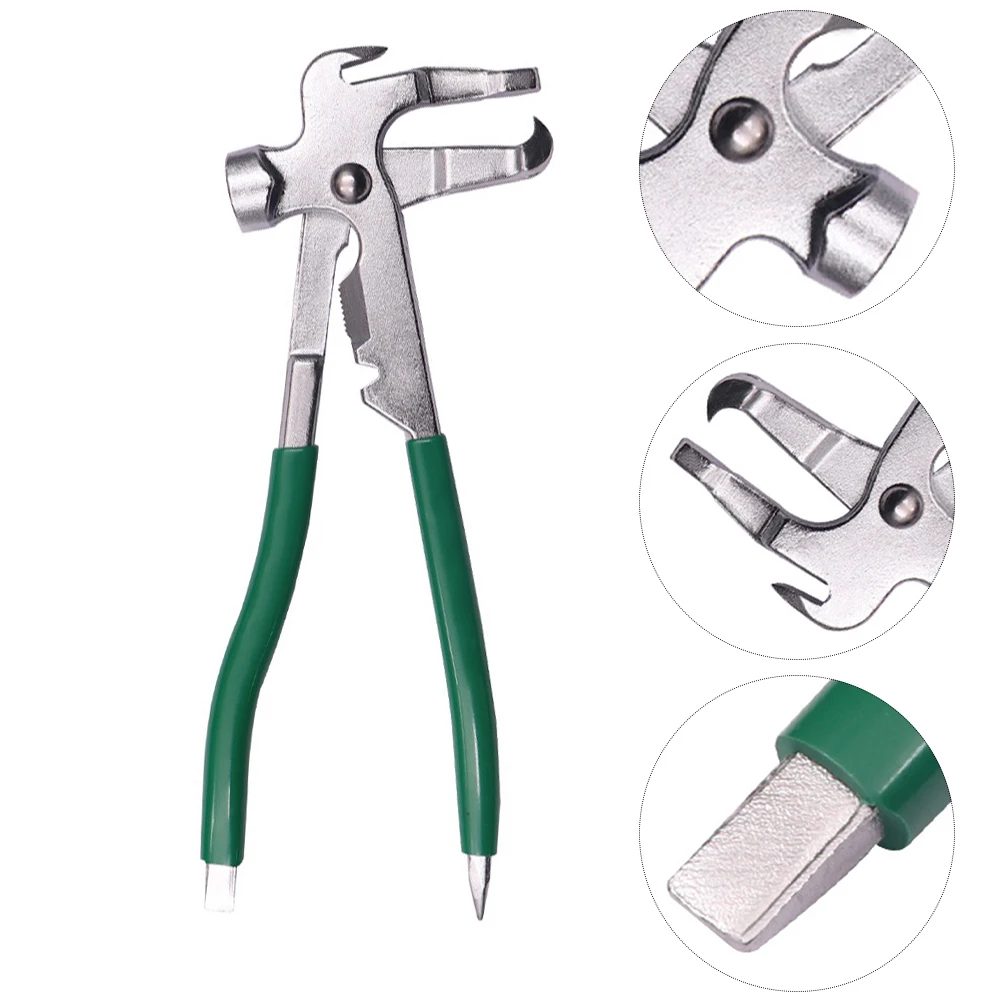 

Portable Tire Balancing Pliers Wheel Weight Hammer Tool Green Auto Removal Heavy Duty Alloy Steel Compact Design
