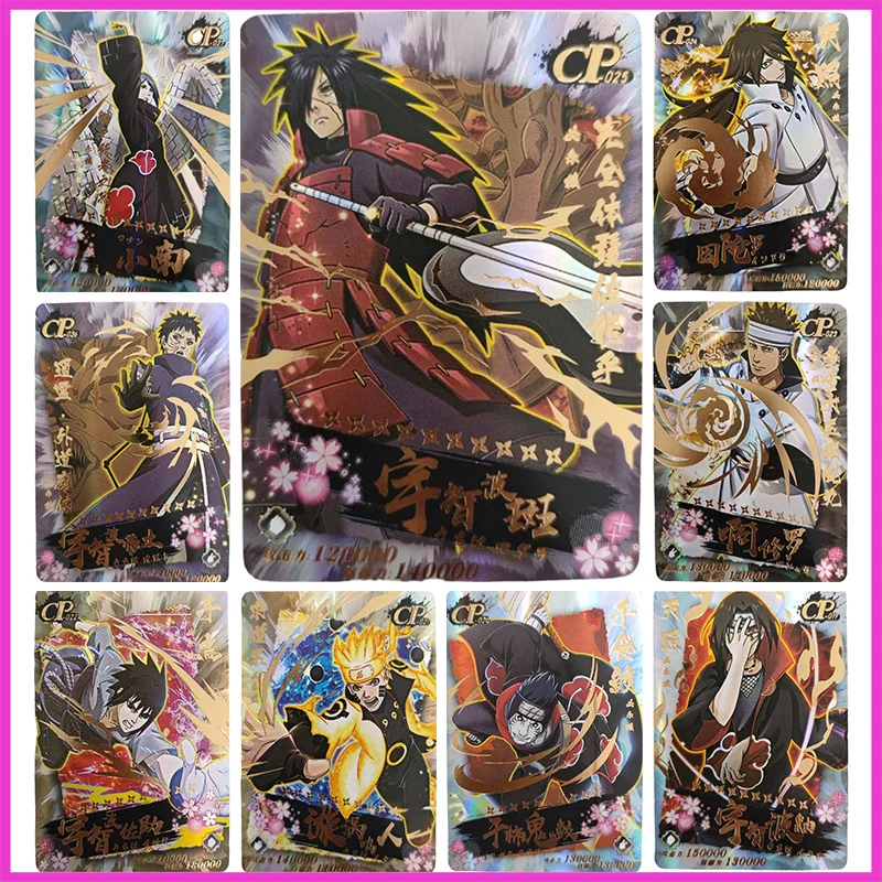 

Anime NARUTO Rare CP Refraction Foil Uchiha Itachi Hoshigaki Kisame Konan Pain Toys for boys Collectible Cards Birthday Present