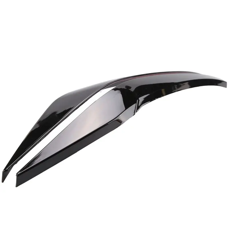 1Pair Car Headlight Eyebrow Molding Trim Sticker For VW Polo 2019-2022 Lamp Eyelids Decorative Strips Lid Cover Bright
