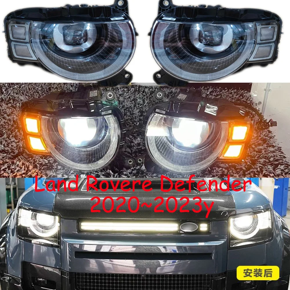 

1pcs car accessories bupmer head light for Land rover defender headlight daytime light 2021~2023y for defender fog light