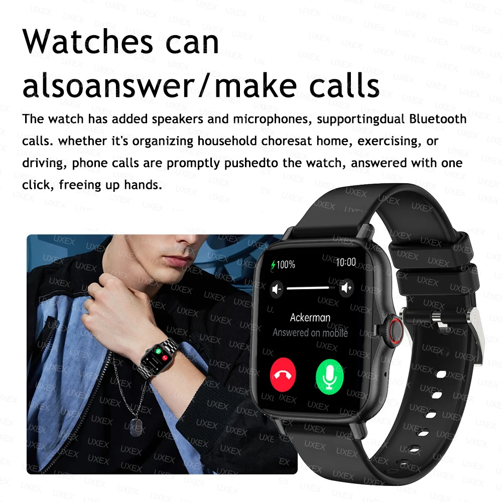 2025 Smart Watch Women And Man 1.44 Inch Screen Sports Fitness Watches Bluetooth Call Digital Wristwatch Android Smartwatch Men