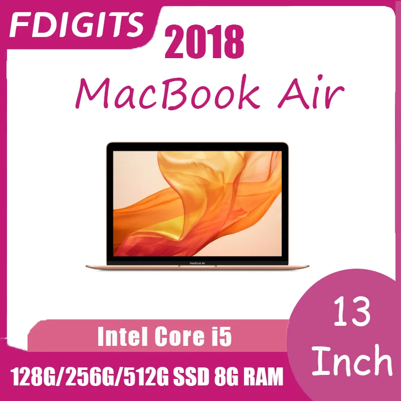 2018 MacBook Air (8th Generation) Intel i5 chip 13 Inch 128G/256G/512G/1T SSD 8G/16G RAM Notebooks Laptop.