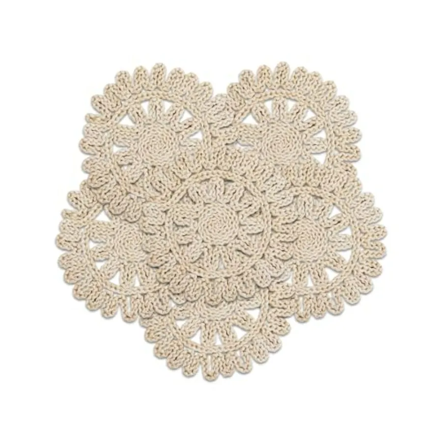 

12 Inch Woven Round Placemats Set of 8 Natural Corn Husk Braided Place Mats Boho Farmhouse Rustic Chargers for Dinner Plates Ra