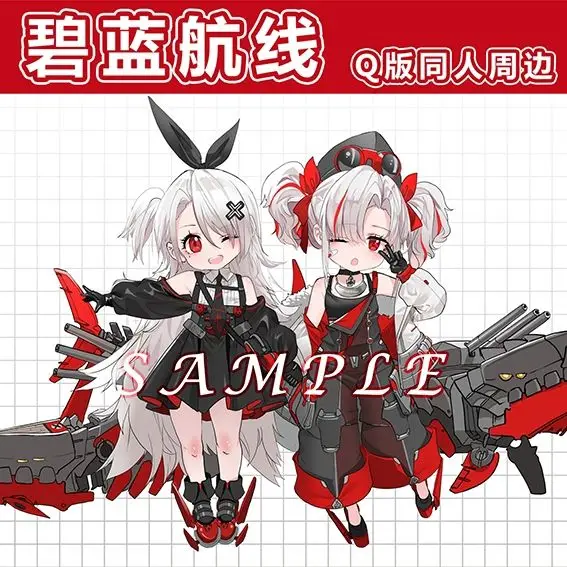 Azur Lane Anime Figure Illustrious Cosplay Keychains Cute Acrylic Stand Model Decor Desktop Display Room Ornament Gift Girl