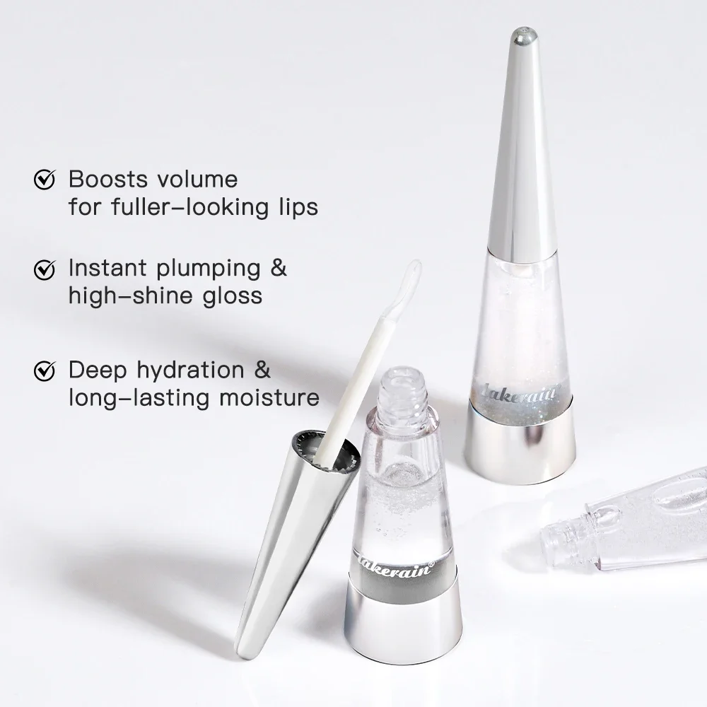 Transparent Lip Plumper Oil Gloss Long Lasting Moisturizer Nourishes Smooths Volume High Shine Clear Plump Care