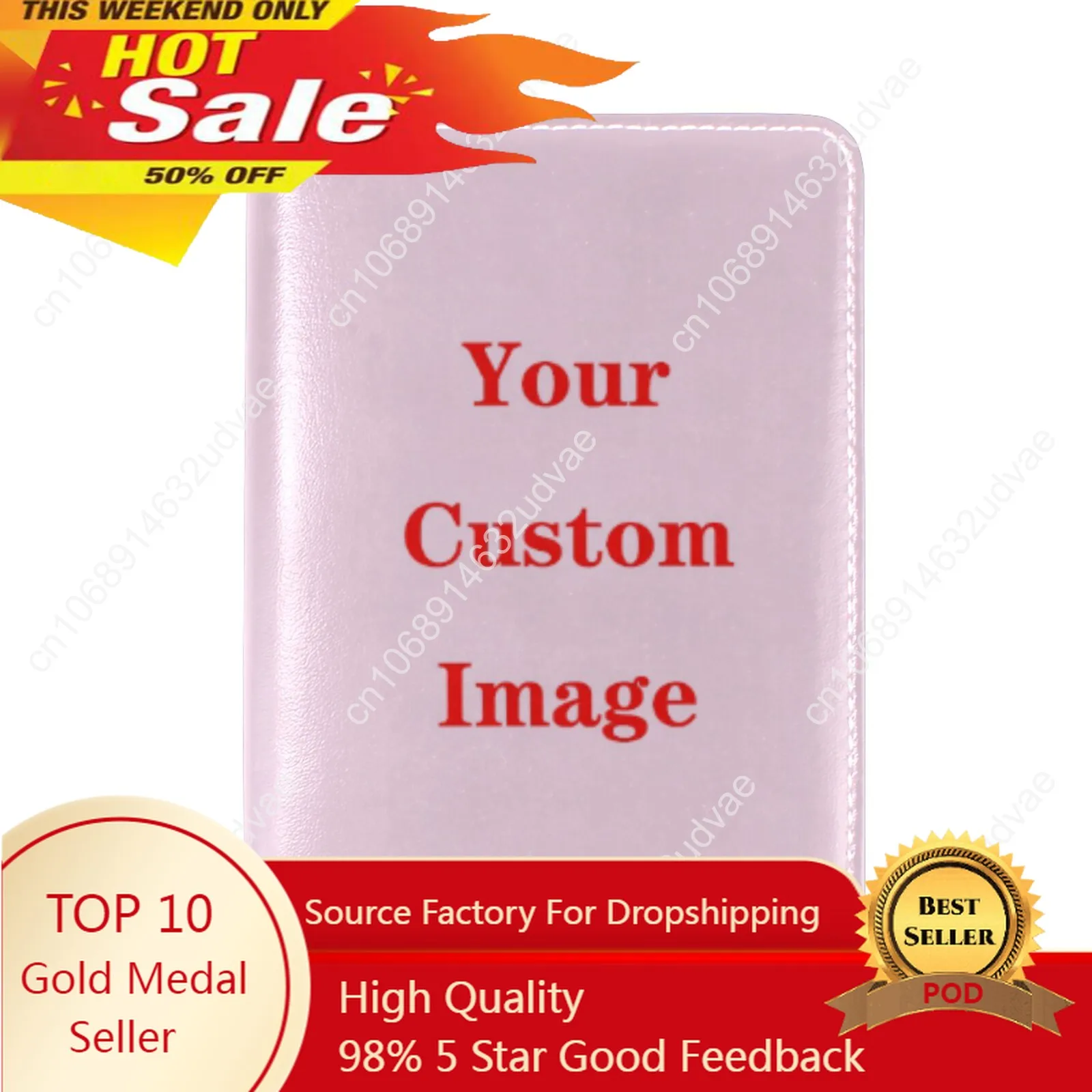 Custom Image Passport Cover Wallet Bag Men Women Genuine Leather Id Address Holder Portable Boarding Travel Accessories