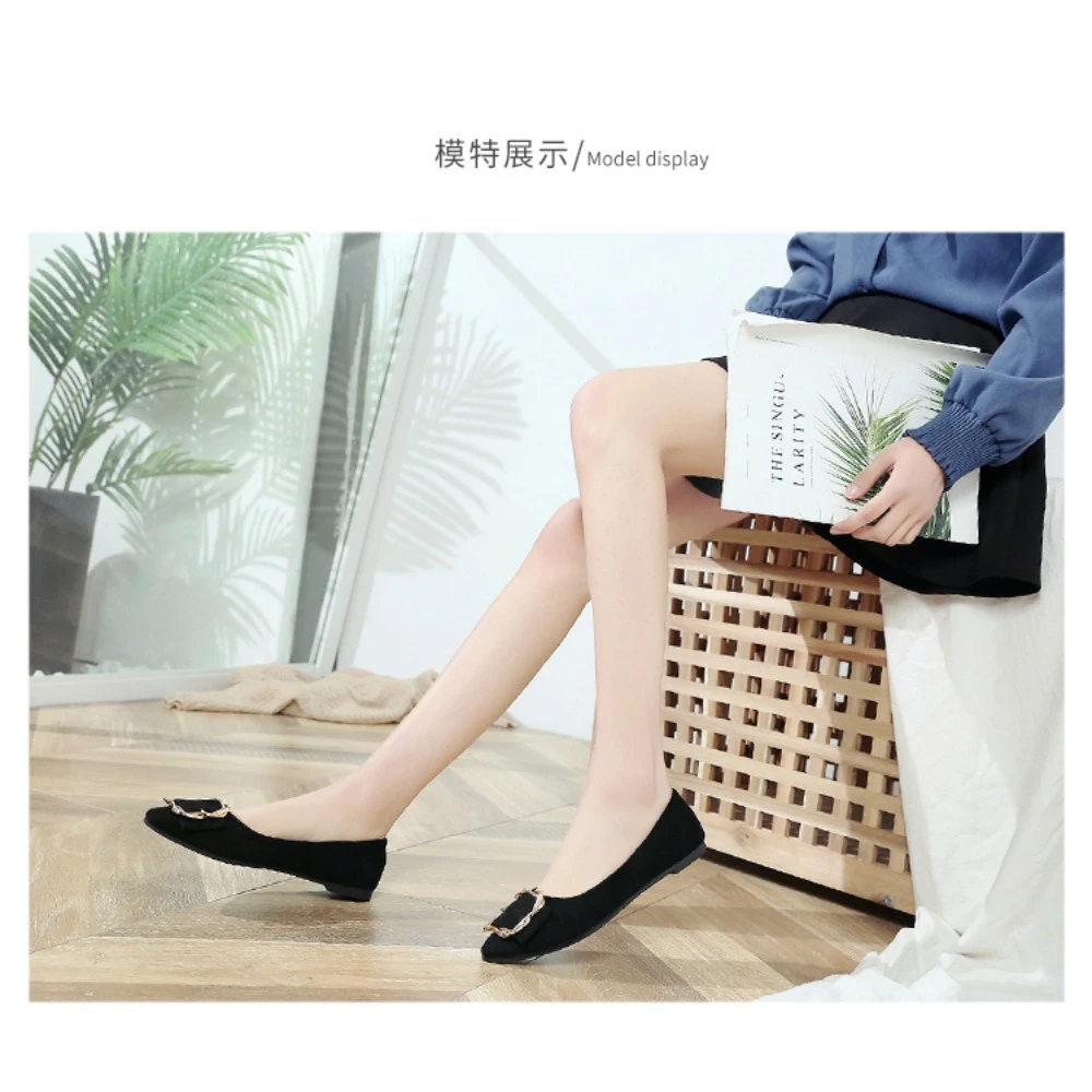 

Women Pointed Shallow Flats Luxury Elegant Pumps Woman Loafers Autumn Moccasins Ballerinas Soft Casual Shoes Ladies Wholesale