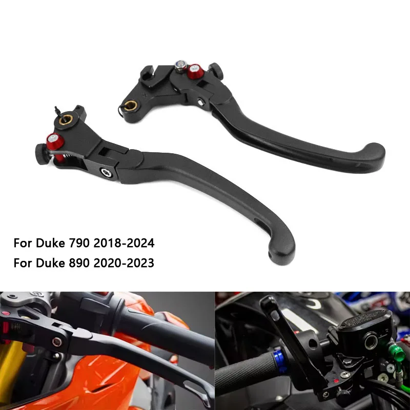 

For Duke 790 2018-2024 Duke 890 2020-2023 Motorcycle Accessories adjustable Folding Motorbike Brake Clutch Lever