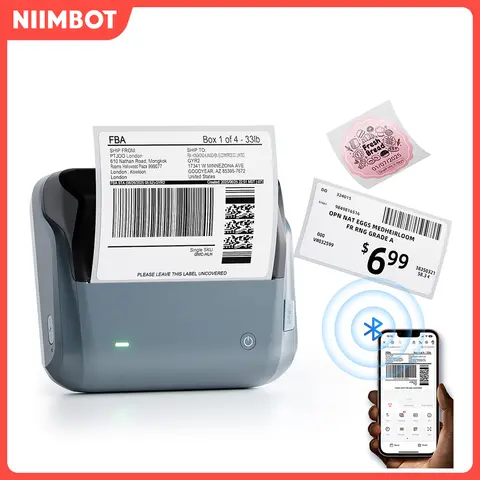 Niimbot B4 Thermal Label Maker 4Inch Bluetooth Label Printer for Shipping Packages Small Business Home Office Shipped Locally