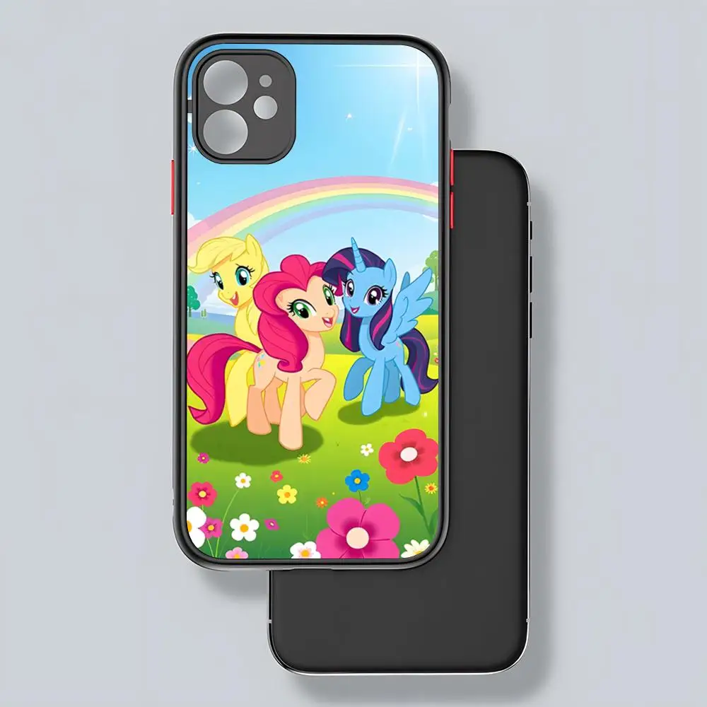 Animation My Little P-Pony Phone Case Matte Transparent Back For IPhone 16 15 14 13 12 11 Pro Max X XR XS 7 8 SE Mini Plus Cover