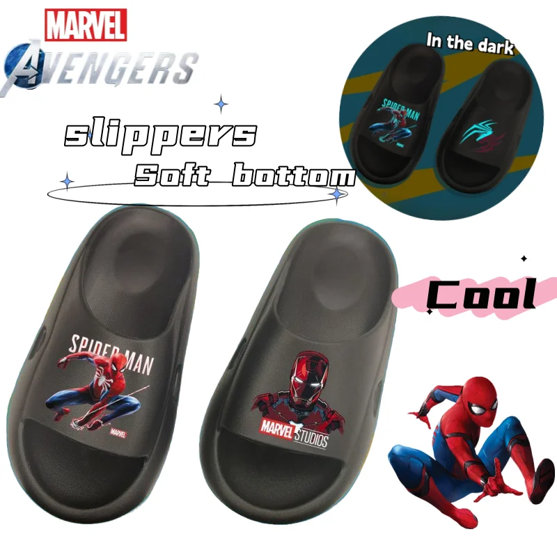 

Простые универсальные мультяшные мягкие нескользящие дышащие быстросохнущие периферийные студенческие банные тапочки с героями мультфильмов, сандалии в подарок