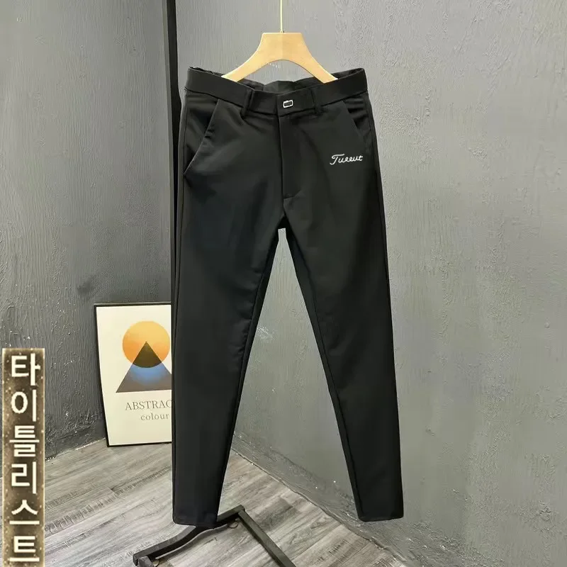 Autumn Golf Wear Men 2024 Luxury Brand Golf Pants Fashion New Suit Pants Men\'s Golf Clothes Korean Straight Tube Casual Pants