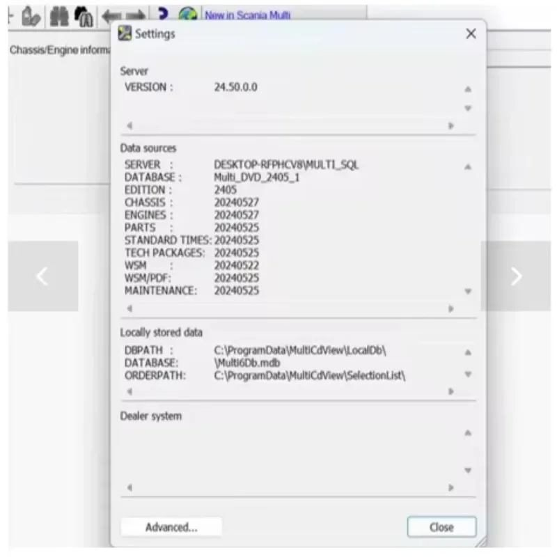 Scania Multi 2025.01/2024.10 / 2024.05 Electronic Parts Catalogue Scania Multi Truck Bus & Engine Scania EPC with unexpire patch