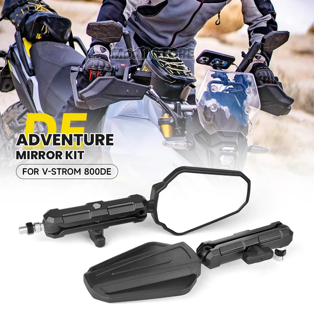 

Новый комплект зеркал для приключений для мотоцикла, запасные части для бокового зеркала заднего вида V-Strom 800de для SUZUKI V-STROM 800DE 800de 2023 2024 ﻿