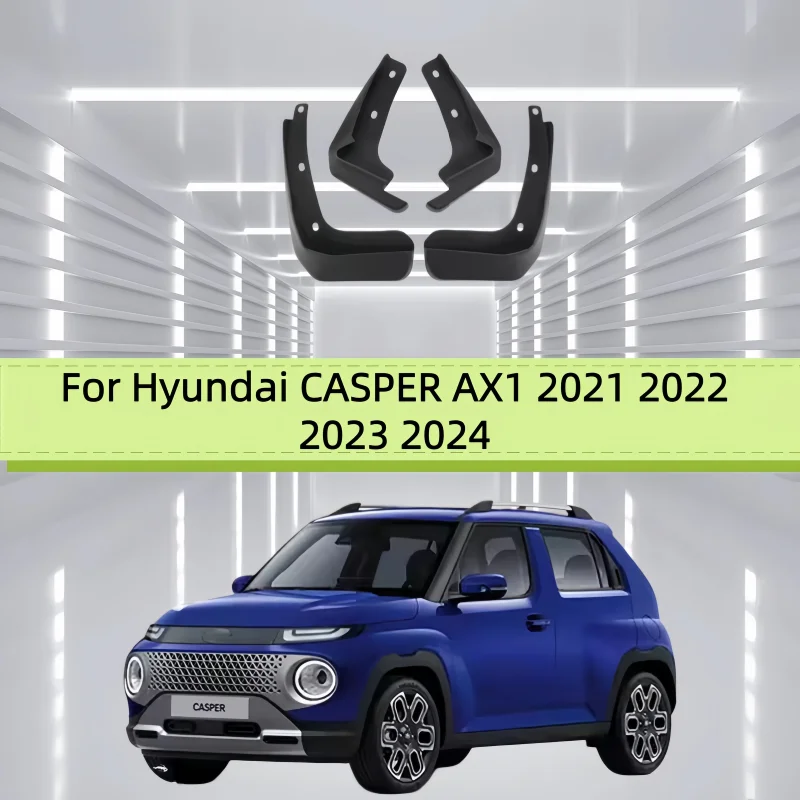 Mudguards For Hyundai CASPER AX1 2021 2022 2023 2024 Splash Guards Front Rear Wheels Fender Car Accessories 4Pcs Auto Parts