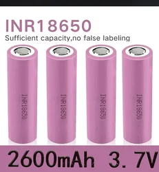 3.7 V 2600mAh INR18650 26E Battery Li-ion Rechargeable Battery 18650 High Current Discharge 30A Power Cell