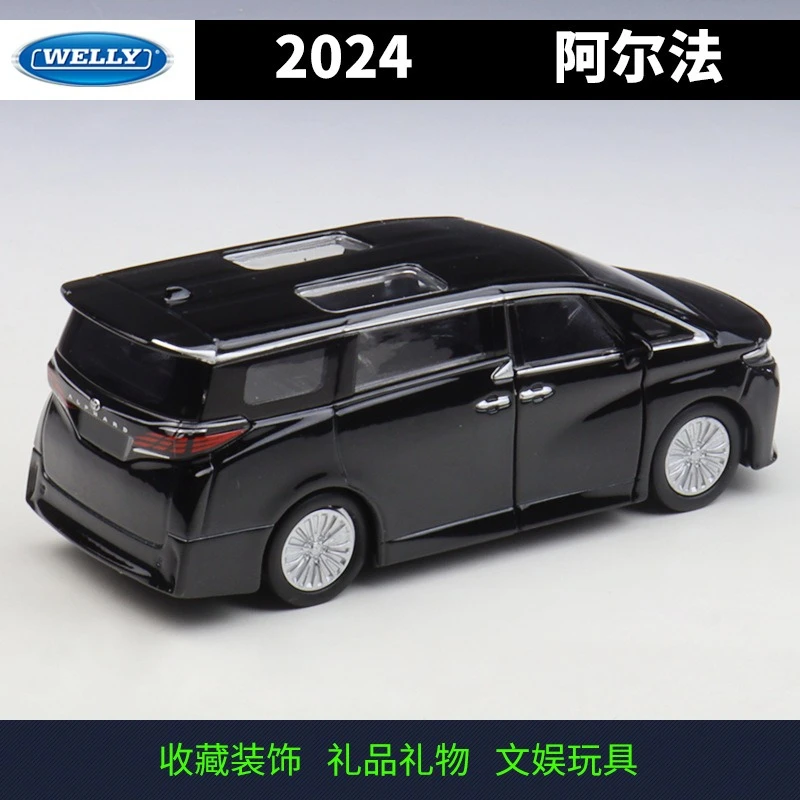 

WELLY 1:36 2024 Alpha MPV Simulation Alloy Mini Car Model Toy Collection Decoration Ornament Children's Toy Gift