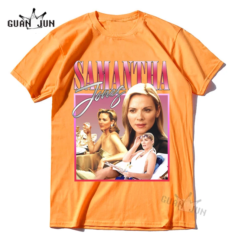 SAMANTHA Graphic Men Tshirts Sex and The City T-shirt for Women for SATC Fans Vintage 90s Inspired Unisex T Shirt Gift Dropship