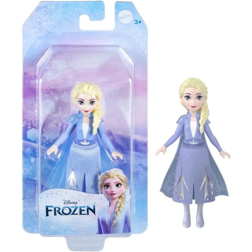 Original Disney Princess Mini Frozen Princess Elsa Anna 9 cm Miniaturpuppen für Mädchen Weihnachtsgeschenke Spielzeug für Kinder HPL56