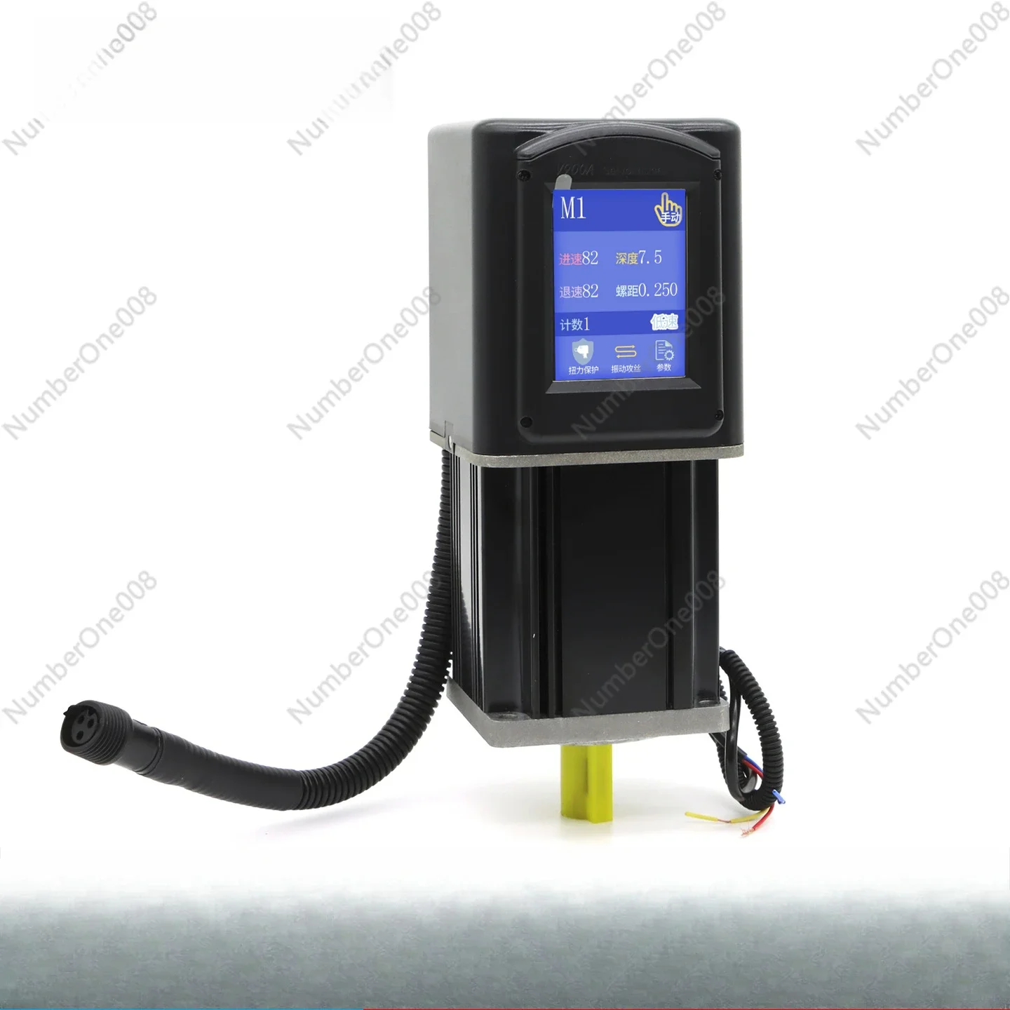 

CNC Electric Tapping Machine, Integrated Servo Motor Tapping Head with Touch Screen & Driver, Automatic Threading Machine