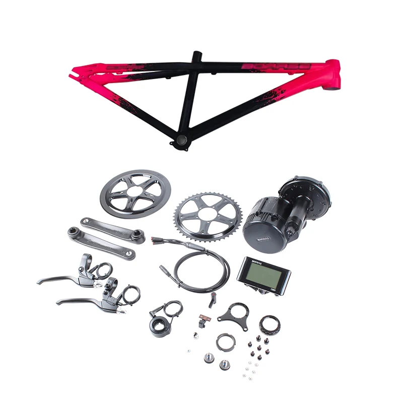 Electric Dirt Bike Frame E-bike Accessories Electric Bicycle Part 2023 Aluminium Bafang  Frame