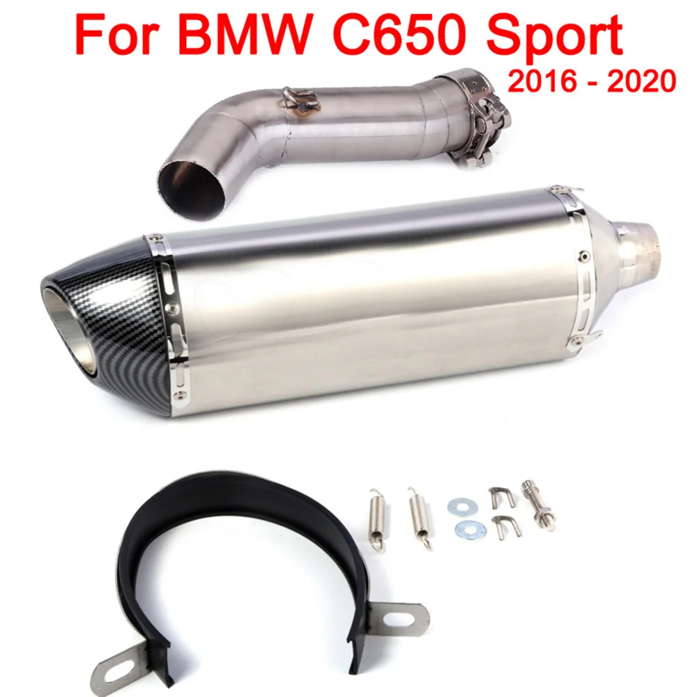 Full Systems Motorcycle Muffler Exhaust For BMW C650GT C600 Sport C650 Sport 2016 2017 2018 2019 2020 Years