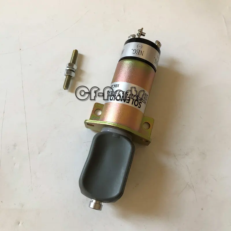 12V Stop Solenoid Valve 1502-12C3U1B1S1A SA-5171-12 for Yanmar Kubota DF750 Bobcat JLG Parts