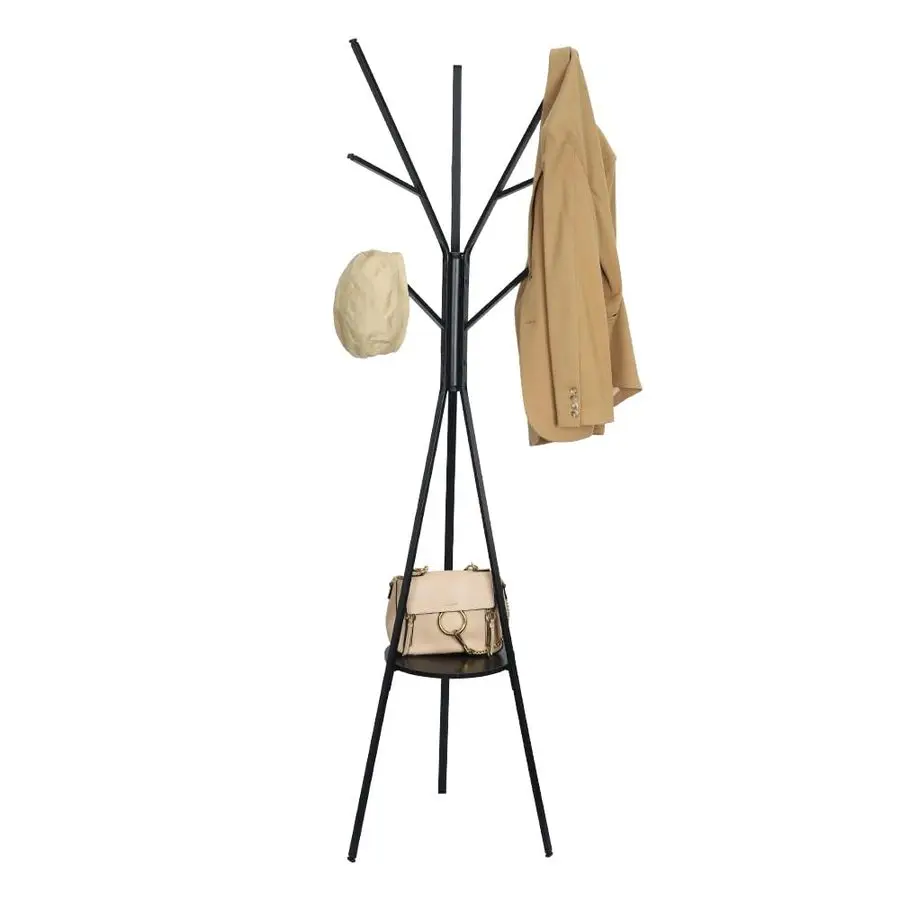 

and simple bedroom coat rack, creative iron Nordic bag hanging rack, floor storage rack