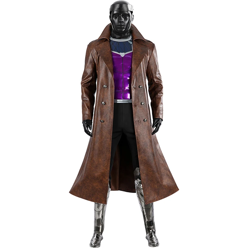 Disfraz Gambit Cosplay Kostuum Fanstasy Mannen Pak Halloween Carnaval Kleding SuperHero Jas Jumpsuit Kostuum Custom Made