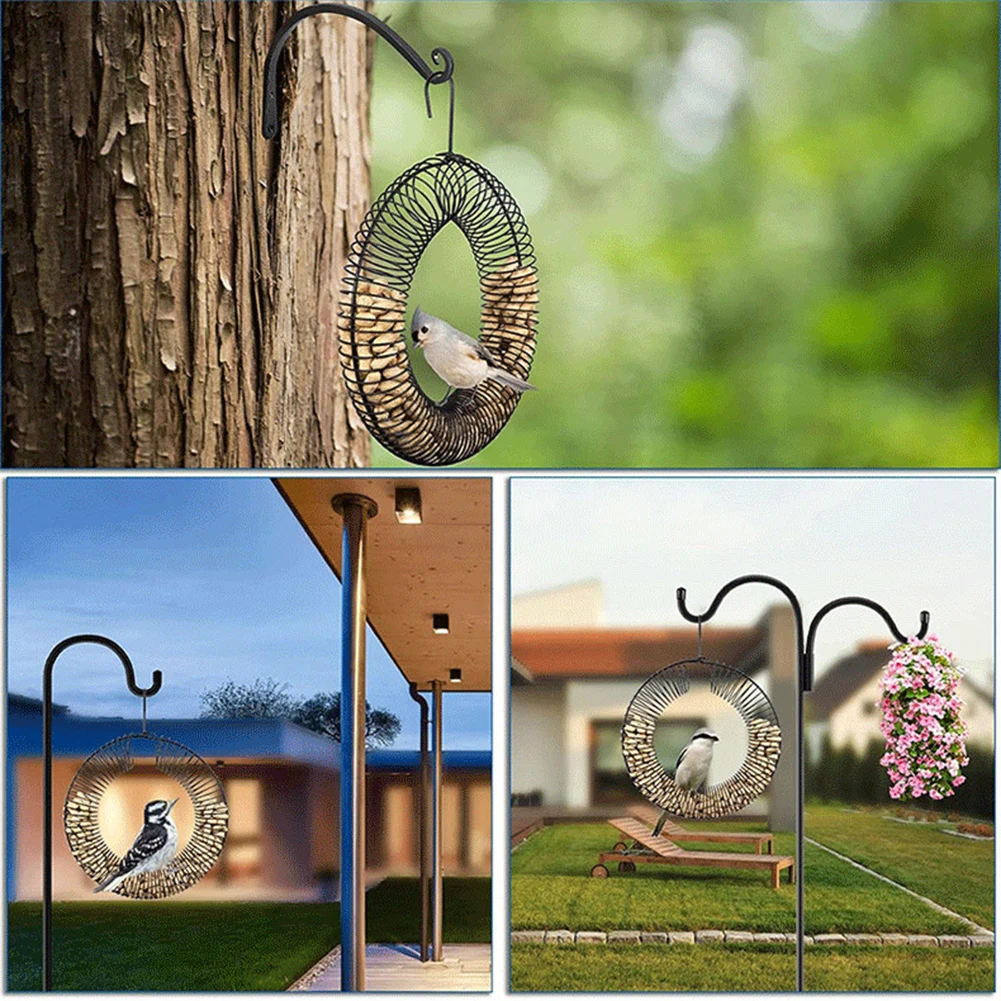 1PC Wreath Birdcage Hanging Flower Wreath Bird Feeder Suitable For Birds Peanut Garland Bird Cage Hanging Garland Bird Feeder Pe