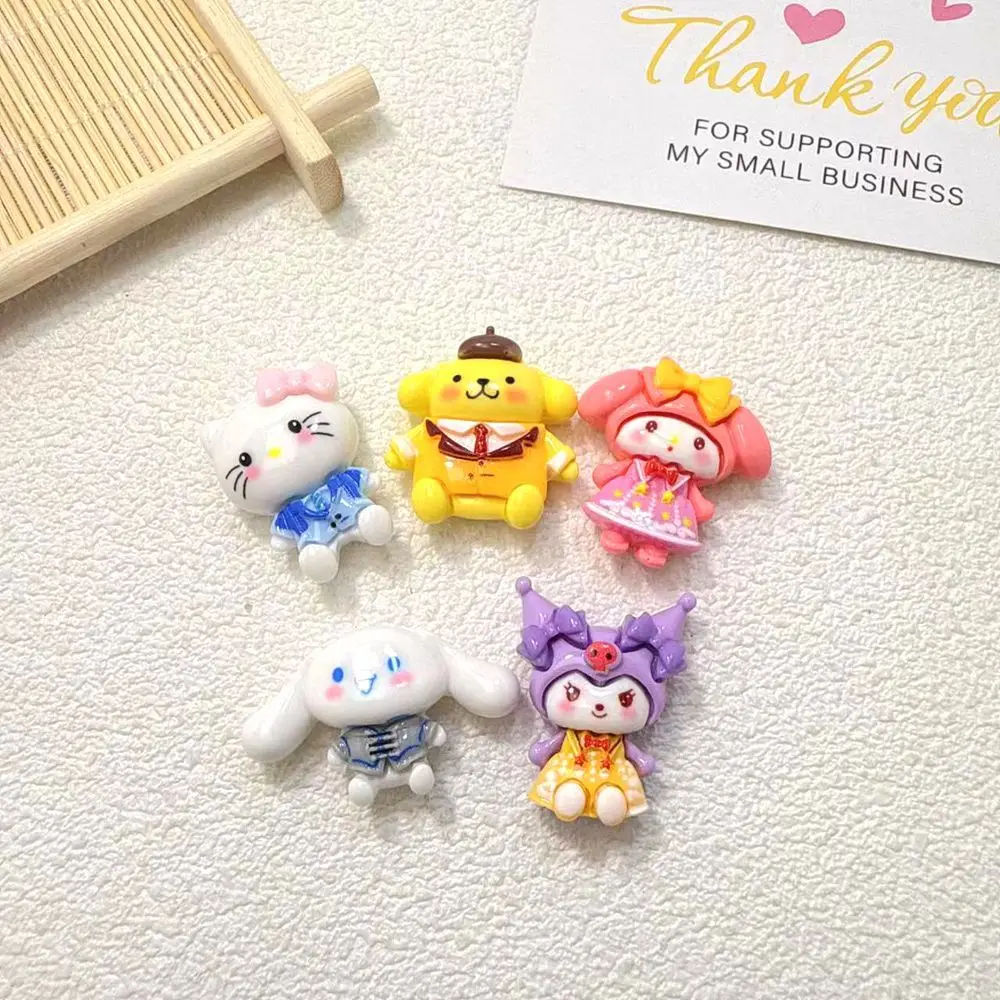 Miniso Kawaii التسلق الحيوان الراتنج كابوشون DIY بها بنفسك الحديثة جراب هاتف الديكور صنع المجوهرات لوازم الحرفية الملحقات ​ ​