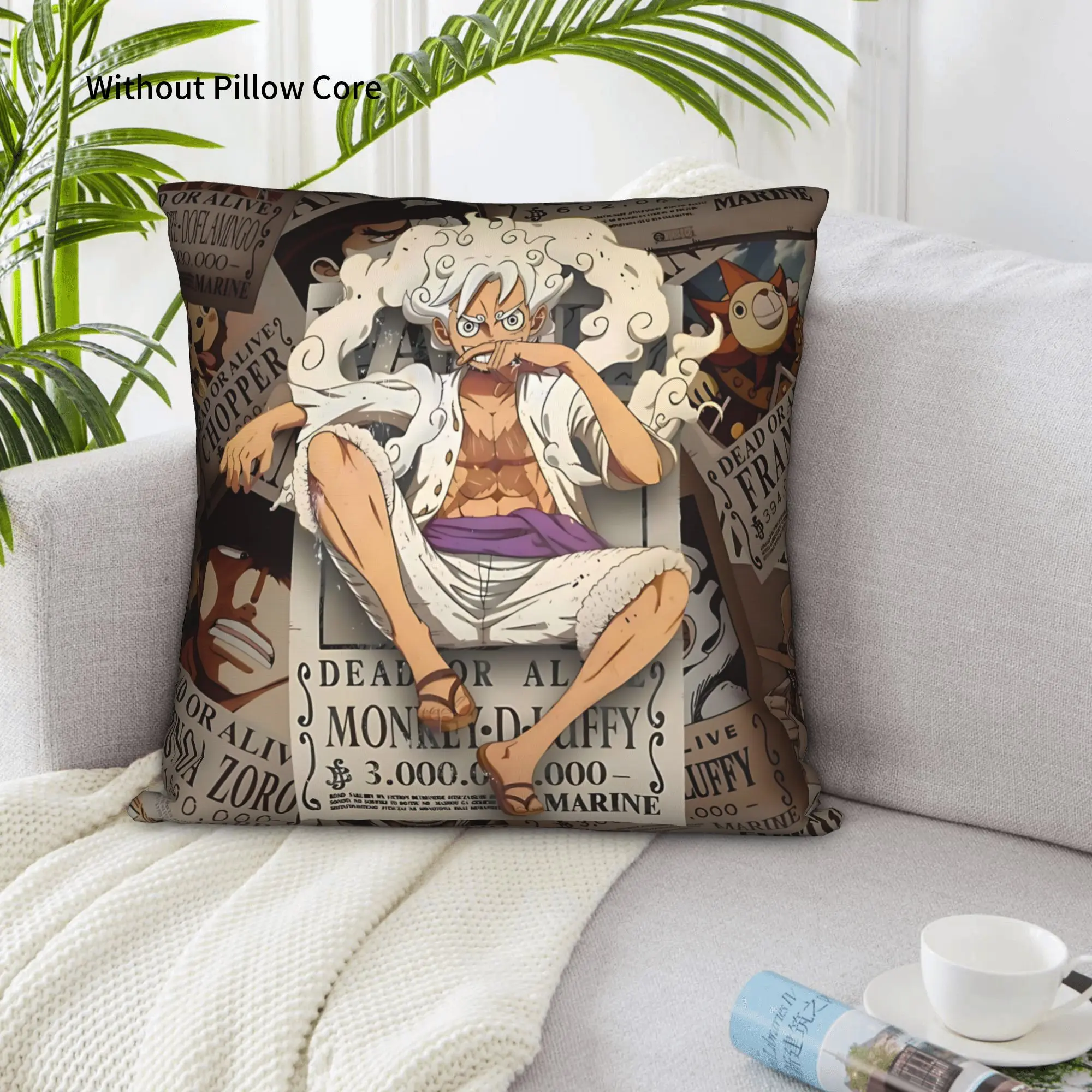 1PC Anime One Pieces Theme Pillow Case Double-Sided Printing  Sofa Cushion Bedroom Bedside Pillow
