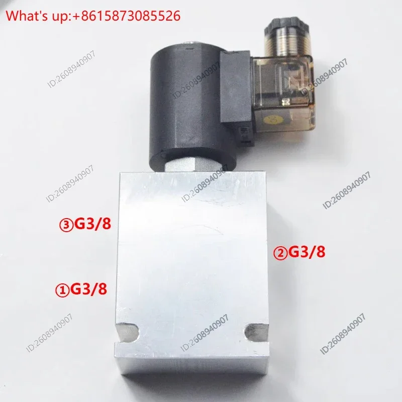 1PCS    2‑Position 3‑Way DHF10‑231 SV2‑10‑3 SV10‑31 G3/8 Threaded Cartridge Hydraulic Solenoid Valve AC220V DC24V DC12V