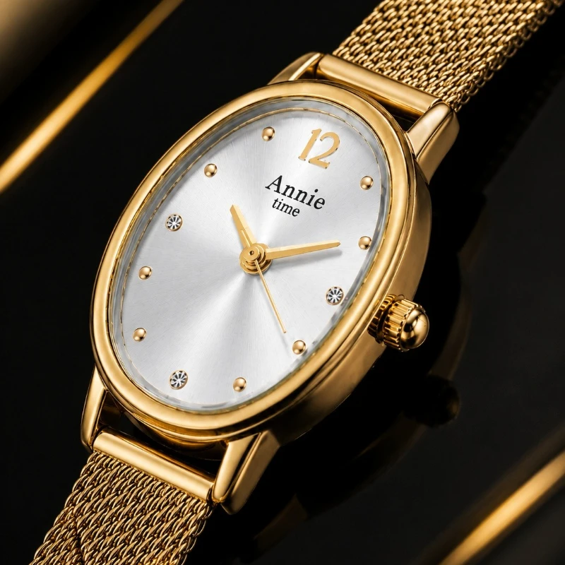 새로운 라이트 럭셔리 여성용 시계 패션 골드 타원형 다 - Luxury Watch Gift For Her 리뷰 및 가격