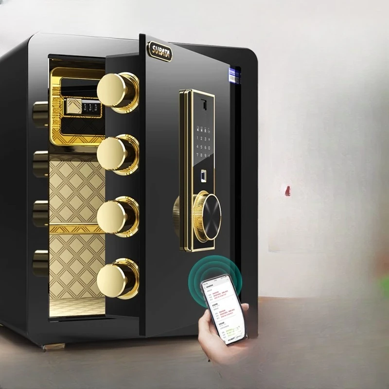 

Small anti-theft invisible 45cm all-steel fingerprint safe office password safe with lock anti-pry wardrobe safe