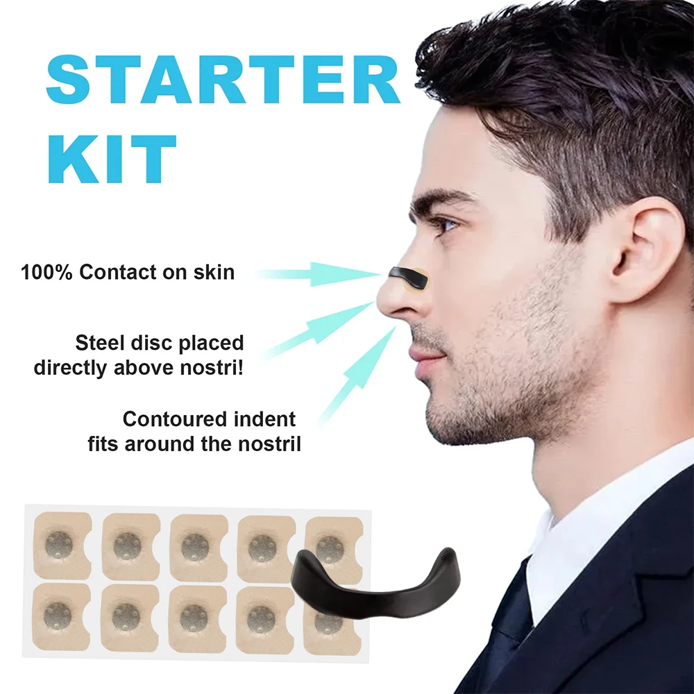 15-30Days Magnetic Nasal Strips Nasal Breathing Dilators Kits Increase Air Intake Improve Sleeping Reduce Snoring for Nighttime