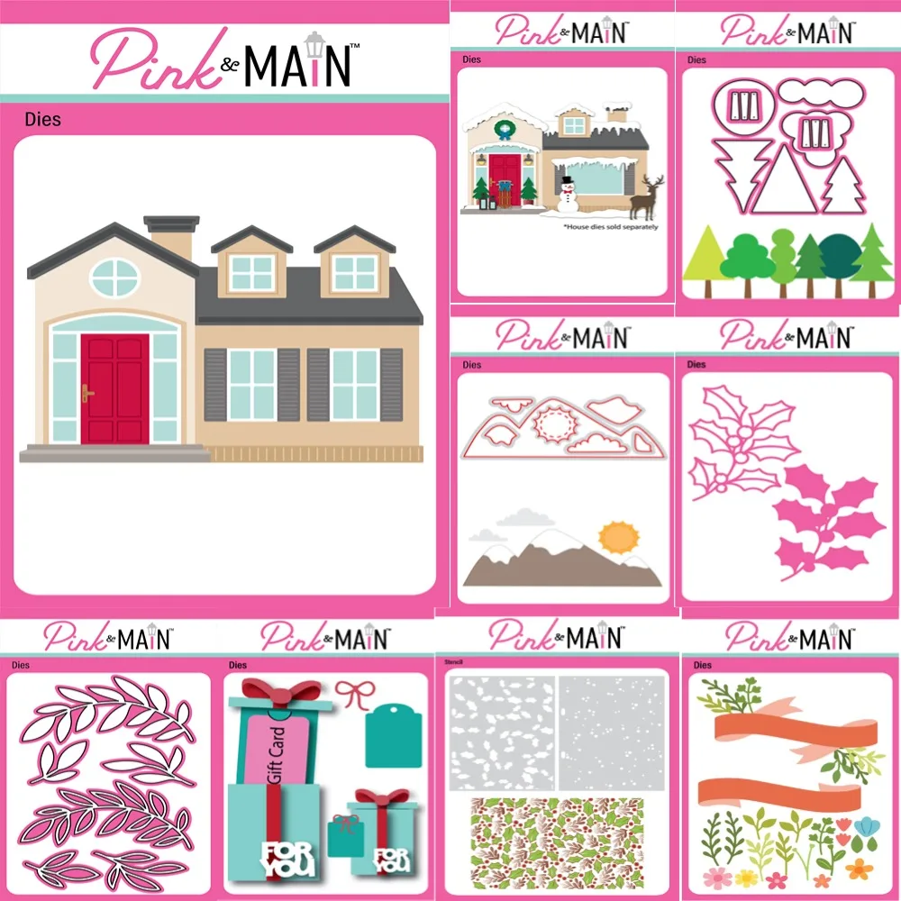 คริสต์มาสตัดโลหะตายสําหรับ Scrapbooking ลายฉลุลายนูนแม่พิมพ์ DIY กระดาษการ์ดหัตถกรรมตัดฤดูหนาว Add-On Dies