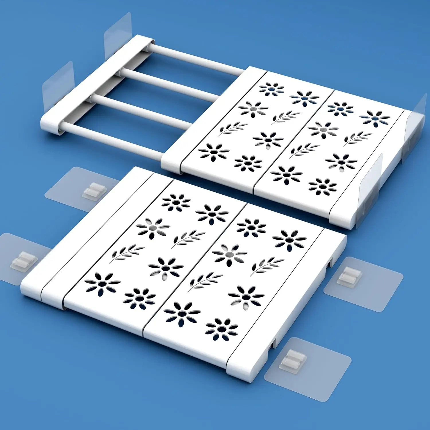 Adjustable Metal Locker Shelf Organizer for Small Spaces, Easy Installation No Tools Needed