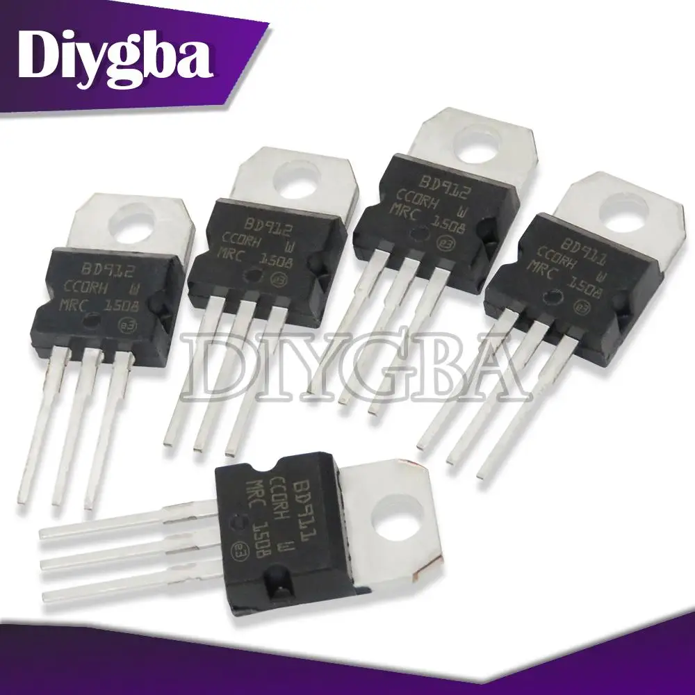 10 PZ BD912 100 V 15A TO-220 BD911 TO220 transistor