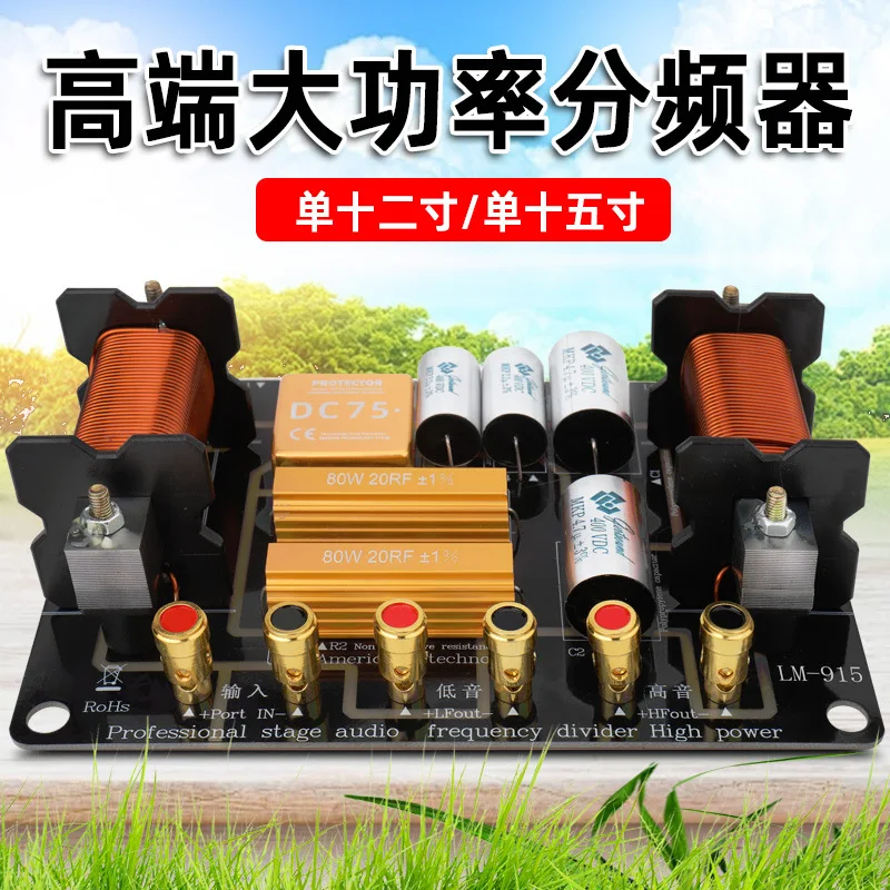 Venta directa de fábrica, divisor de frecuencia de nuevo producto, altavoz de escenario individual de 12 pulgadas, 15 pulgadas, dos frecuencias, uno alto y uno
