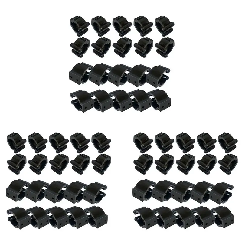 

Комплект из 60 клипс для хранения удочек CGDS-60, держатели для удочек, 2 стиля, по 10 шт. каждого стиля - большой размер