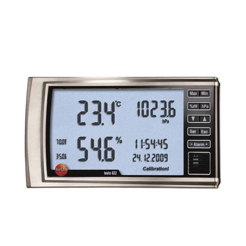 Testo 622 Termo higrómetro Barómetro digital Termómetro y manómetro atmosférico Estación meteorológica para habitación