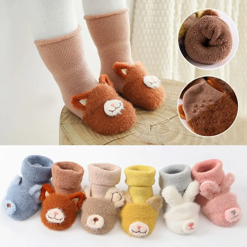 

Fashion Winter Baby Socks Warm Thicken Kids Socks Cute Cartoon Soft Floor Socks Boys Girls