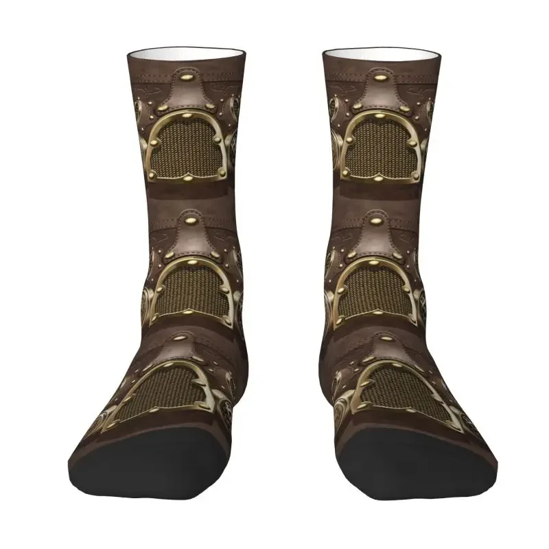 

Cute Steampunk Leather Socks Women Men Warm 3D Printed Pilot Air Fighter Helmet Basketball Sports Socks