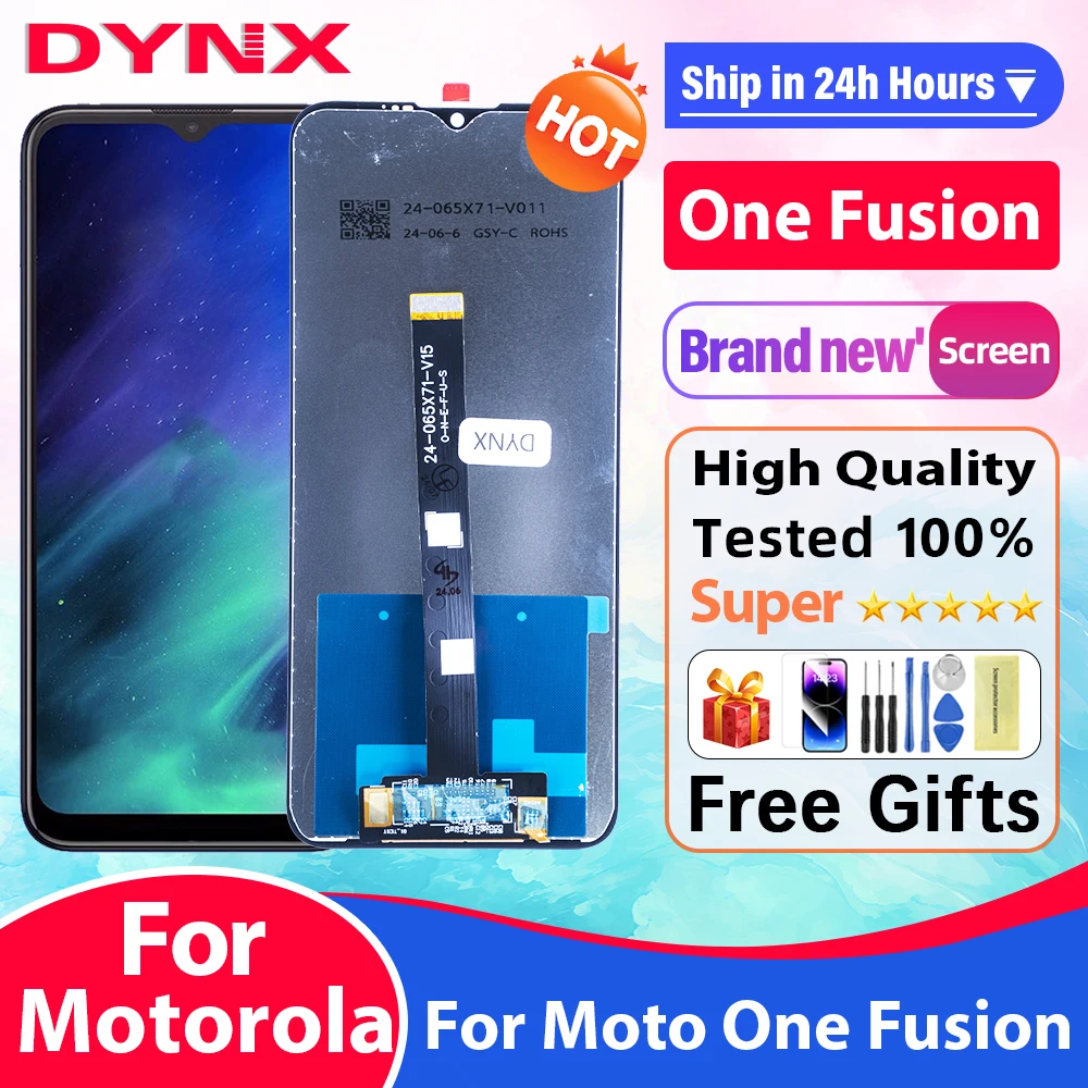 

Сменный ЖК-дисплей 6,5 дюйма для Motorola One Fusion Plus, для ремонта сенсорного ЖК-экрана Moto OneFusion