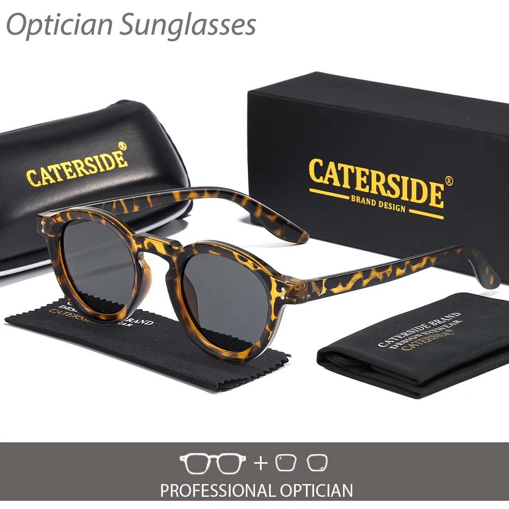 

CATERSIDE Ретро круглые мужские оптические солнцезащитные очки Tr90 Высокое качество индивидуальные солнцезащитные очки по рецепту женские очки для вождения и рыбалки