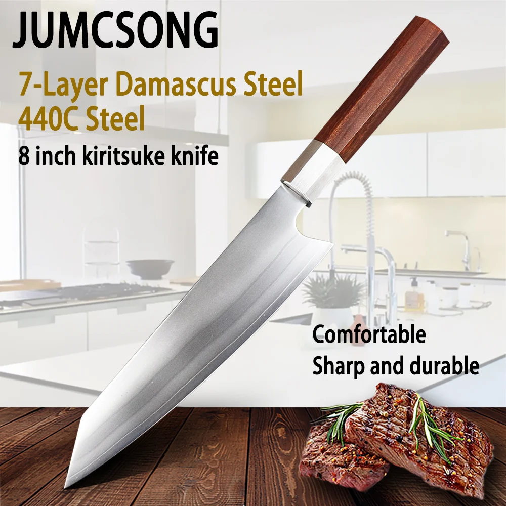 

Factory Sharp 7 Layer Damascus Steel Plate Japanese Chef Knife Multifunctional Home Kitchen Tools Fruit Knife Best Gift