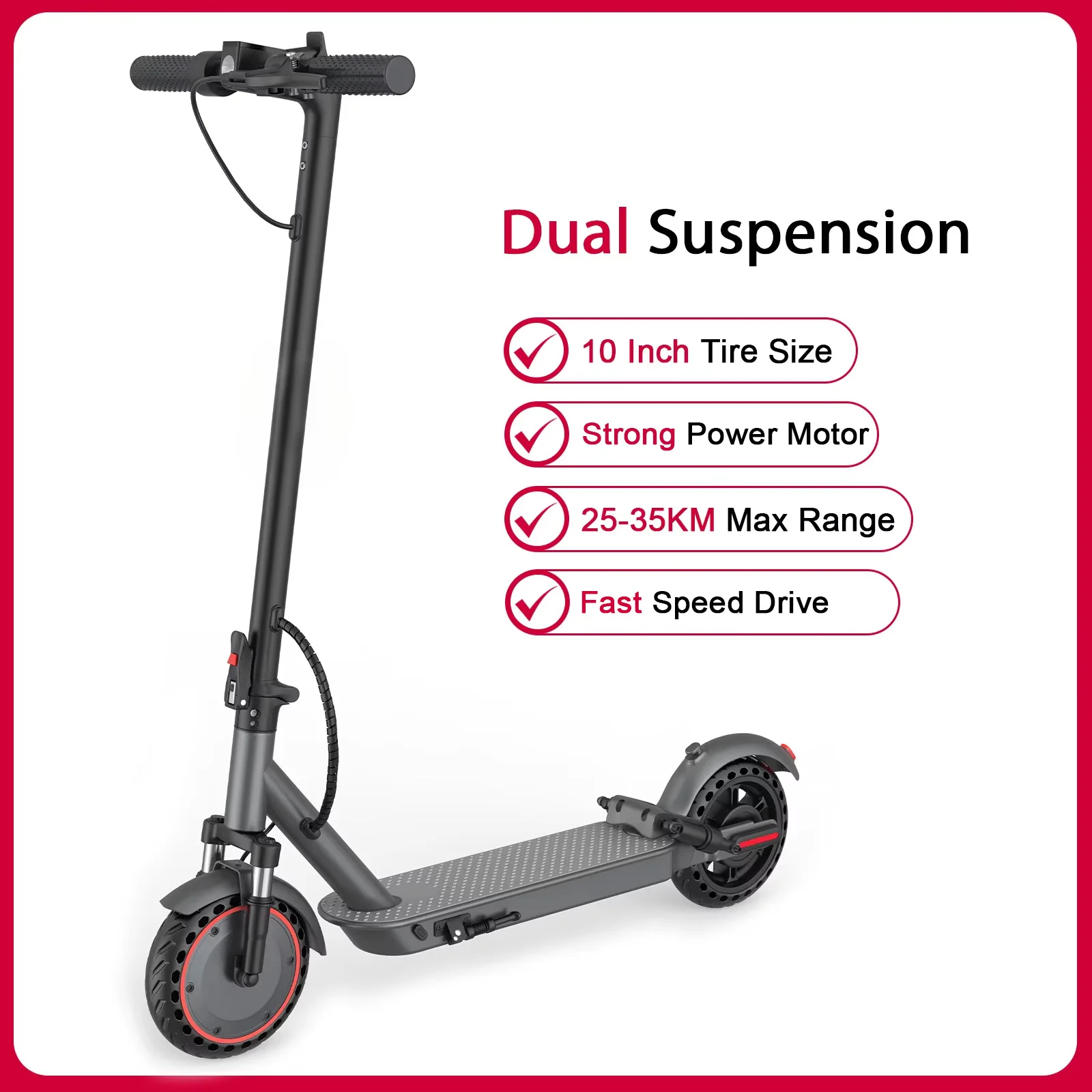 JUICEASE 2025 Solid Tire Elektrische Scooter 8,5/10 Inch 25/35KM Bereik Waterdichte E-scooter Opmerkelijke Max Snelheid Elektrische Scooter