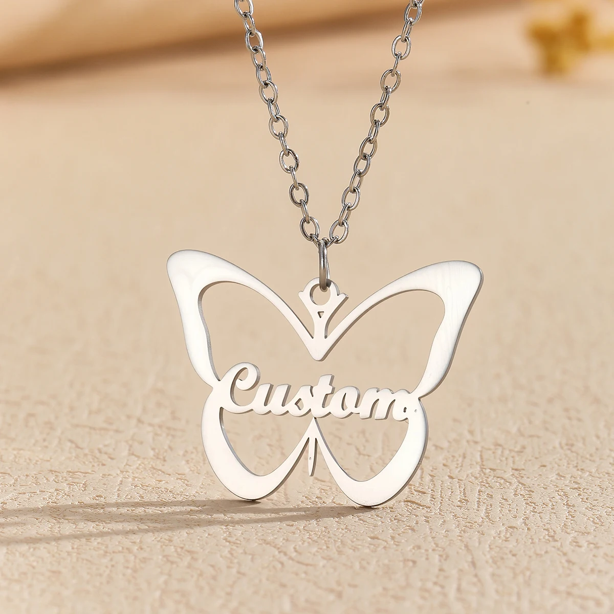 Custom Name Necklaces For Women Personalized  Anchor Shaped Name Necklace Choker Stainlesss Steel Wedding Jewelry Gift
